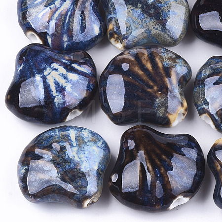 Handmade Porcelain Beads X-PORC-S498-36A-1