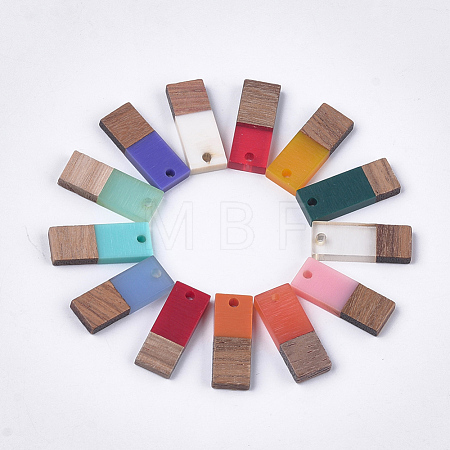 Resin & Walnut Wood Pendants RESI-S358-79-1