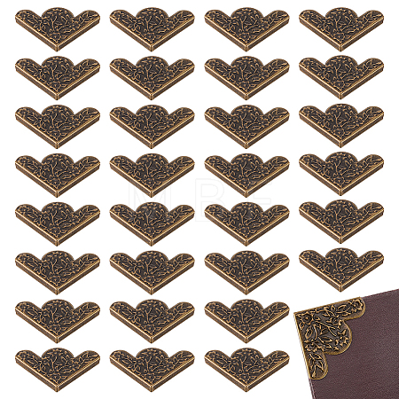50Pcs Iron Triangle Corner Protector for Wood Box IFIN-FG0001-07AB-1