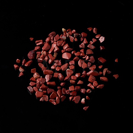 Natural Red Jasper Chip Beads G-M364-11A-1