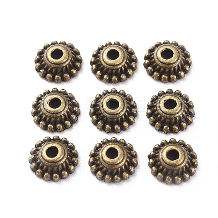 Tibetan Style Alloy Caps LS-MLF1235Y-NF-1