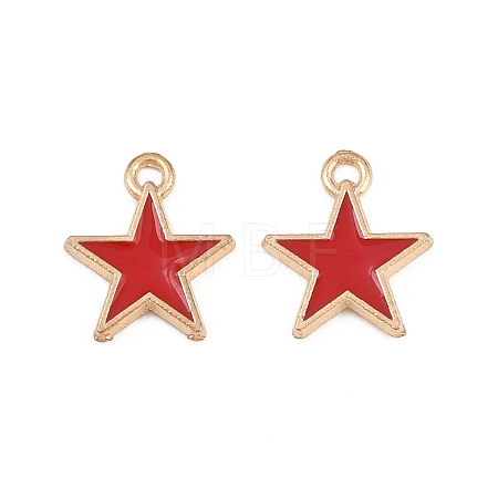 Alloy with Enamel Charms AL-CBA9C31-06G-C-1