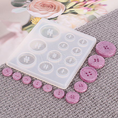Silicone Button Molds X-DIY-L005-18-1