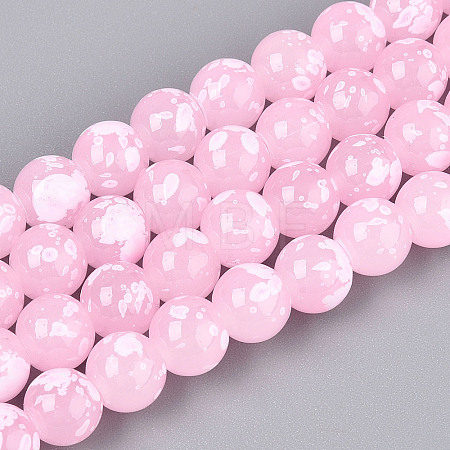 Baking Paint Glass Beads X1-DGLA-N015-8mm-02-1