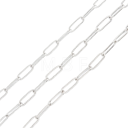 Tarnish Resistant 304 Stainless Steel Paperclip Chains CHS-O011-02P-1