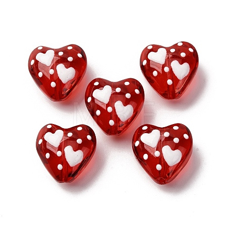 Glass Enamel Beads GLAA-Q125-01A-1