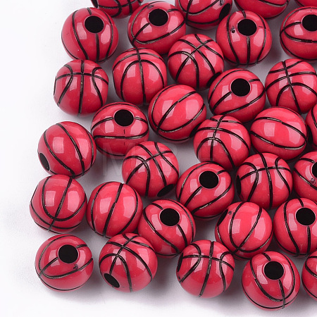 Craft Style Acrylic Beads MACR-T023-12B-1