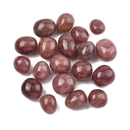 Natural Strawberry Quartz Beads G-G348-01B-08-1