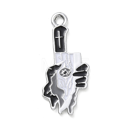 Halloween Alloy Enamel Pendants AL-CBA492B-01D-P-1