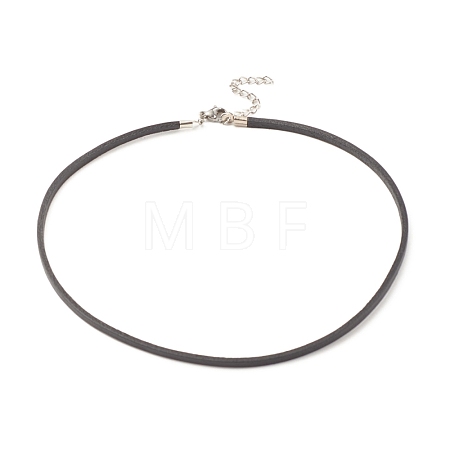 DIY Leather Choker Cord Necklace Making NJEW-JN03822-1