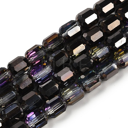 Electroplate Glass Beads Strands GLAA-G112-07D-1