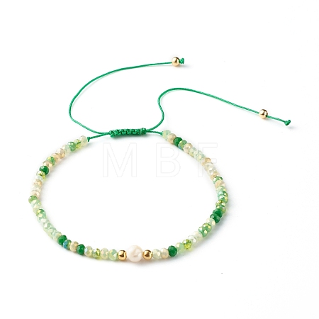 Nylon Thread Braided Bead Bracelets BJEW-JB06449-01-1