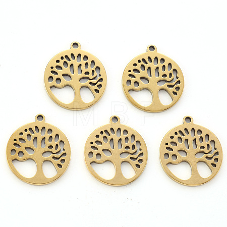304 Stainless Steel Pendants X-STAS-N092-09G-1