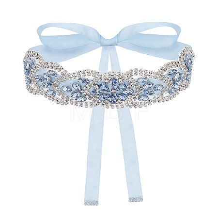 1Pc Rhinestone Eye Polyester Belts for Dress AJEW-FG0005-74-1