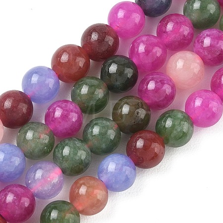 Dyed Natural Malaysia Jade Beads Strands G-G021-02A-29-1