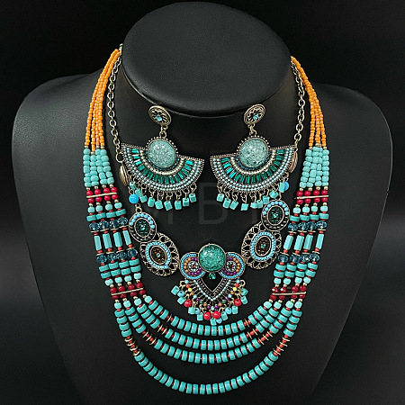 Turquoise Jewelry Sets FS-WG1F001-02-1