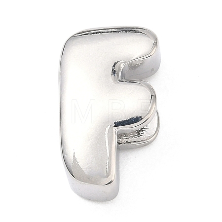 Brass Initial Beads KK-B167-27P-01F-1