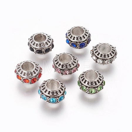 Tibetan Style Alloy European Beads PALLOY-F224-16AS-1