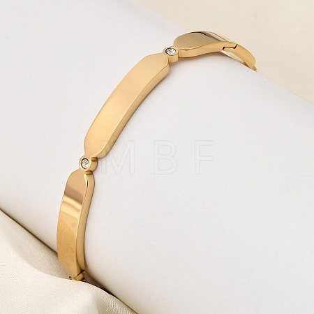 304 Stainless Steel Hinged Bangles for Women BJEW-D408-08G-1