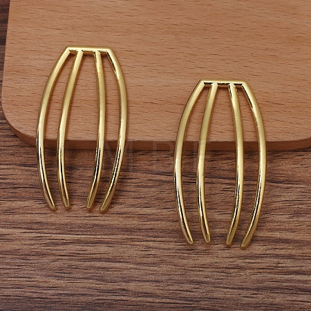 Alloy Hair Comb Findings OHAR-PW0001-398G-1