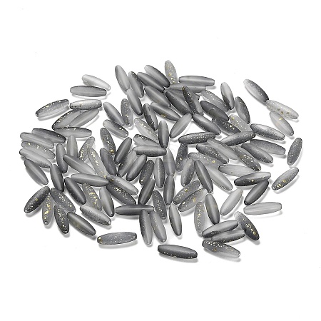 Frosted Glass Beads FGLA-L001-001G-1