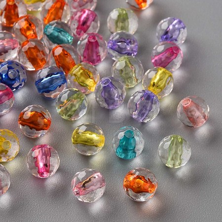 Transparent Acrylic Beads TACR-S154-11A-1