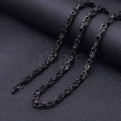 Stainless Steel Byzantine Chains Necklaces for Men FS-WG56795-164-1