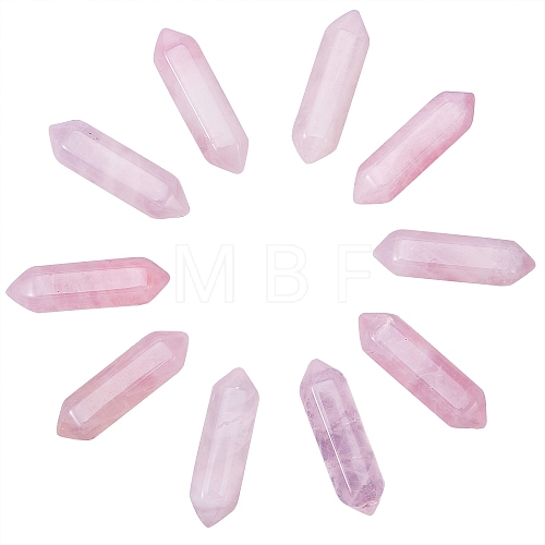 Faceted Natural Rose Quartz Beads G-SZ0001-54-1