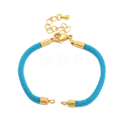 Nylon Cords Bracelet Makings Fit for Connector Charms AJEW-P116-02G-38-1