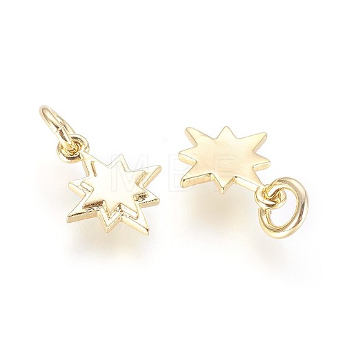 Brass Charms KK-G364-15G-1