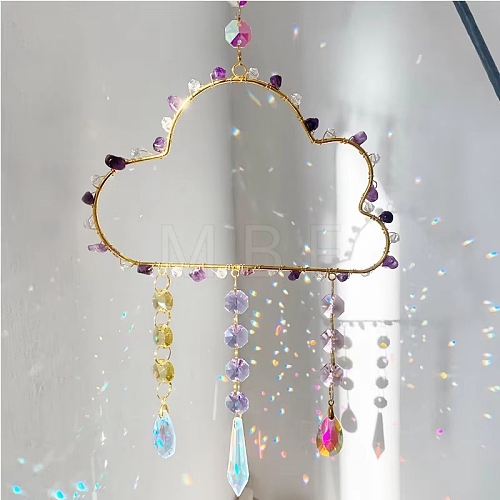 Teardrop Glass Suncatchers PW-WG5FF2E-03-1