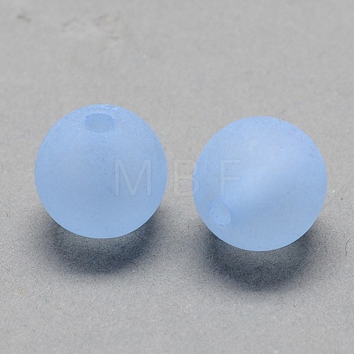 Transparent Acrylic Ball Beads FACR-R021-6mm-09-1