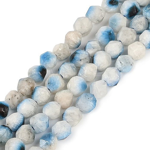 Natural Blue Ice Glacierite Stone Beads Strands G-B092-A01-01-1