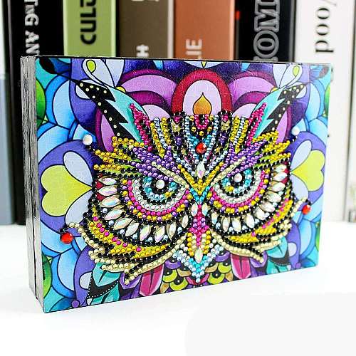 DIY 5D Diamond Painting Jewelry Box Kits DIAM-PW0001-214C-1