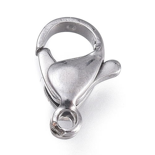 Tarnish Resistant 316 Surgical Stainless Steel Lobster Claw Clasps STAS-M281-01P-D-1