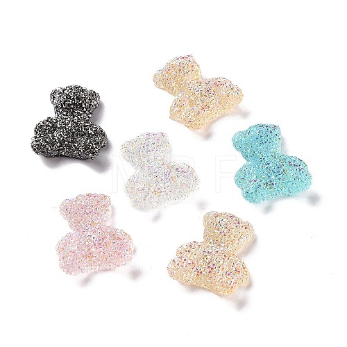 Opaque Resin Cabochons RESI-G062-01-1
