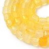 Natural Yellow Agate Beads Strands G-F797-A25-01-4