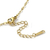 Brass with Rhinestone Bear Pendant Necklaces NJEW-Z026-03B-4