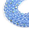 Electroplate Transparent Glass Beads EGLA-B013-02A-AB07-3