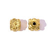 304 Stainless Steel Flower Beads STAS-OY007-76G-1