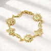 Brass Link Bracelets for Women LS-BJEW-C118-01G-3