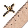 Glass Seed Beaded Pendants PALLOY-MZ01287-01-4