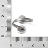 Non-Tarnish 304 Stainless Steel Open Cuff Ring Findings LS-X-STAS-E124-05A-P-4