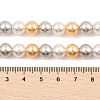 Baking Paint Pearlized Glass Pearl Round Bead Strands PEAR-H019-02C-06-2