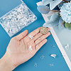 150Pcs 3 Style Plastic Clip-on Earring Findings KY-SC0001-72-3