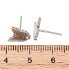 304 Stainless Steel Stud Earring Findings SA-CBA4E98-01C-P-3