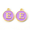 Golden Plated Alloy Enamel Charms LS-X-ENAM-S118-10E-1