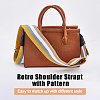 Stripe Pattern Polyester Adjustable Webbing Bag Straps FIND-WH0126-315B-4