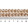 Pearl Luster Plated Electroplate Beads Strands EGLA-H104-08A-PL04-4