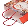 Christmas Paper Santa Claus Printed Tote Bags ABAG-P015-04A-4